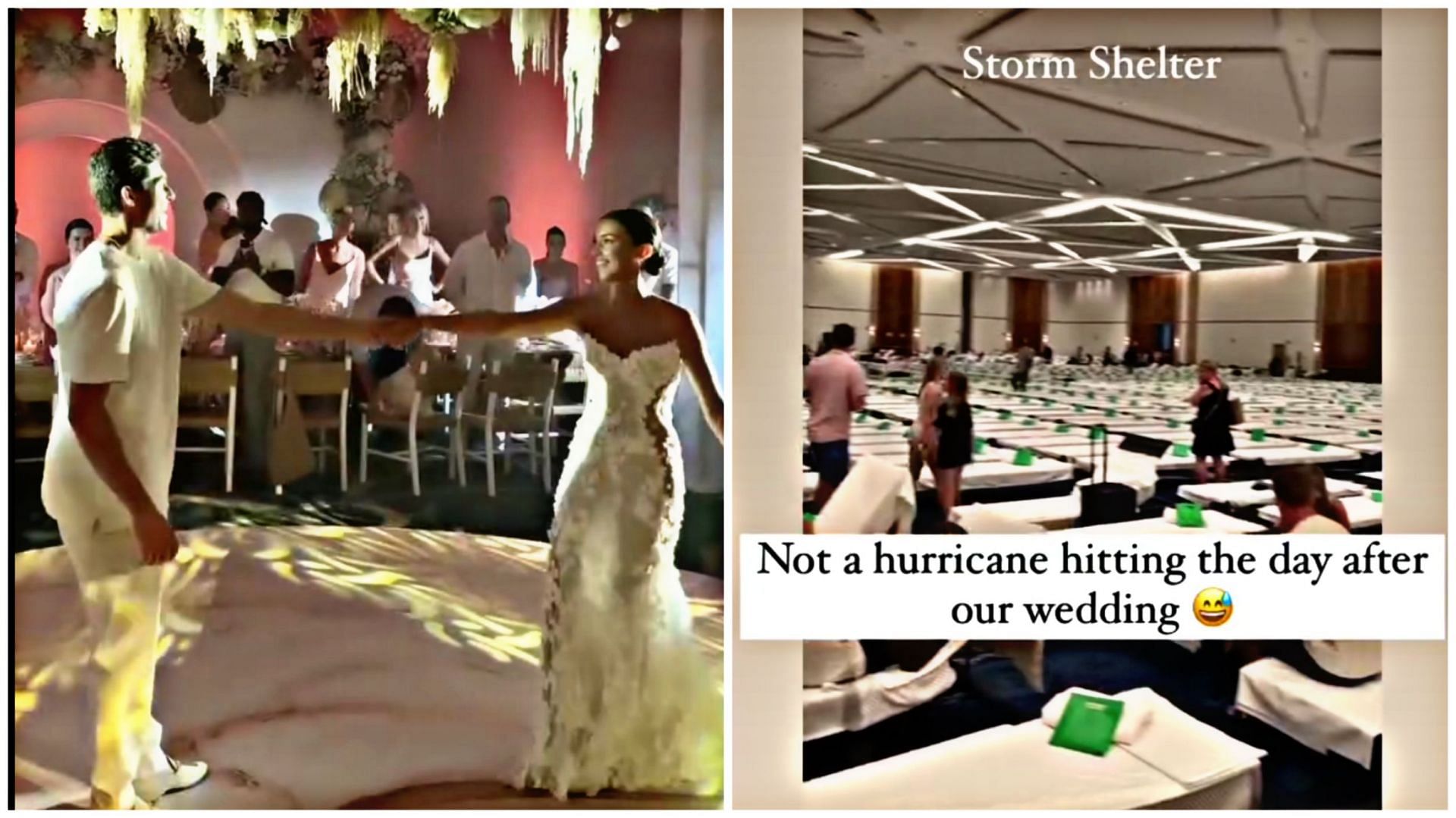 Hurricane Beryl foils newlyweds Mason Marchment and Alexis Durham