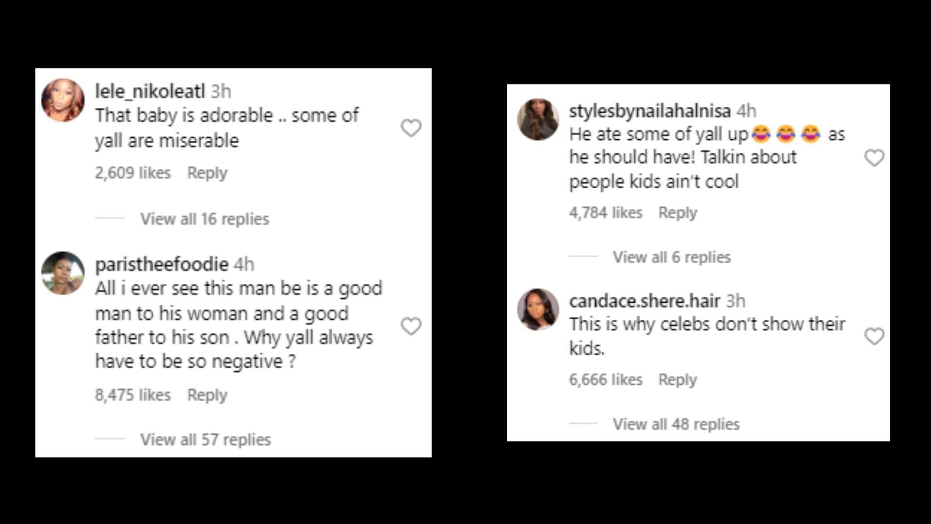 Netizens post their reactions in the comments section (Image via Instagram/theshaderoom)