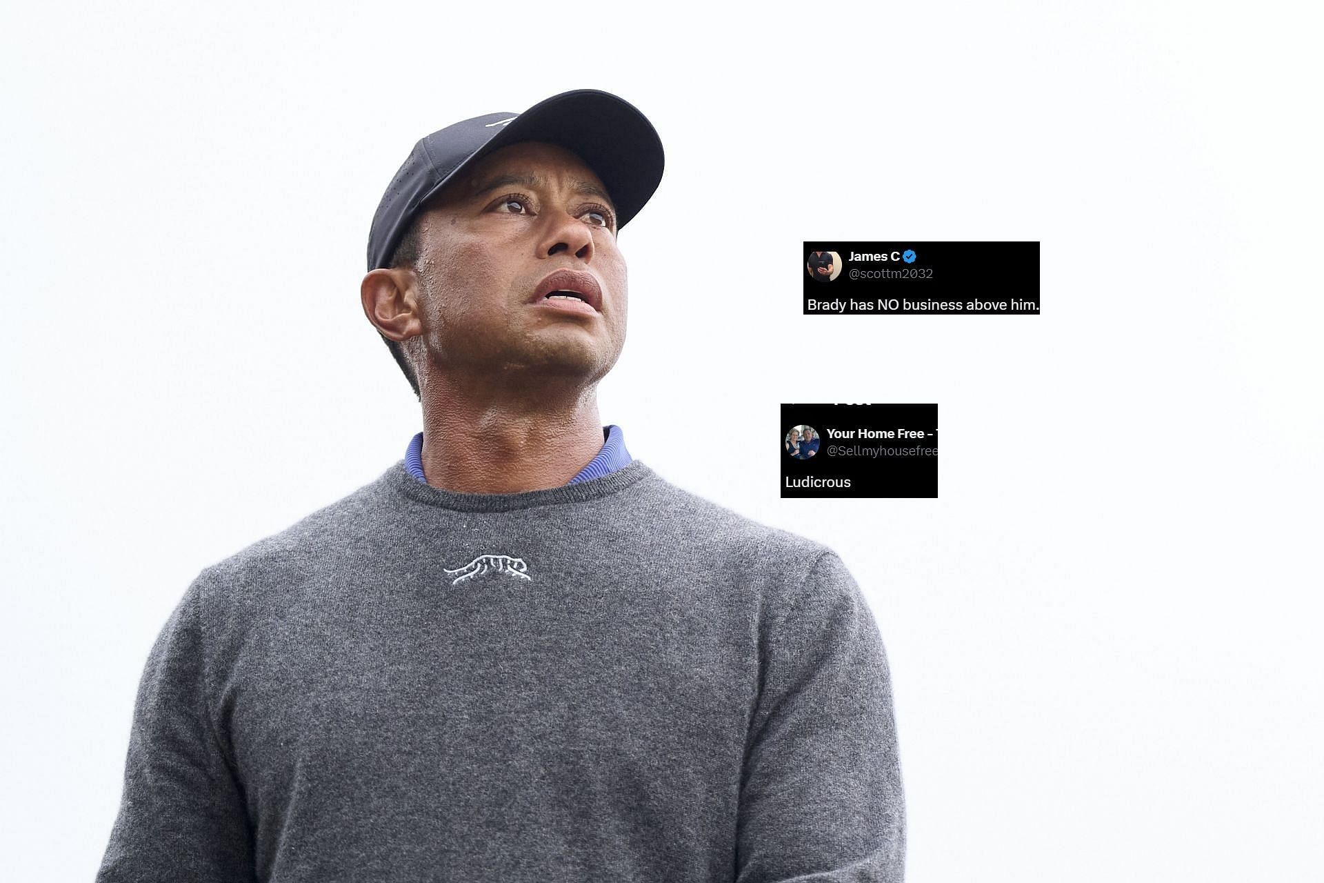 Tiger Woods during the Open Championship 2024 (Image via getty)