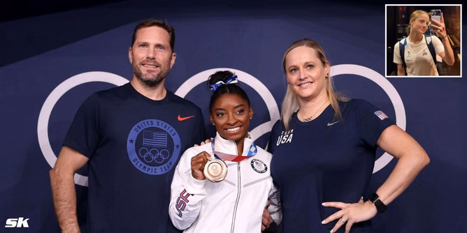 Simone Biles' coach, Cecile Landi updates on 'family trip' to the Paris Olympics as her 17-year-old daughter Juliette gears up to compete for France
