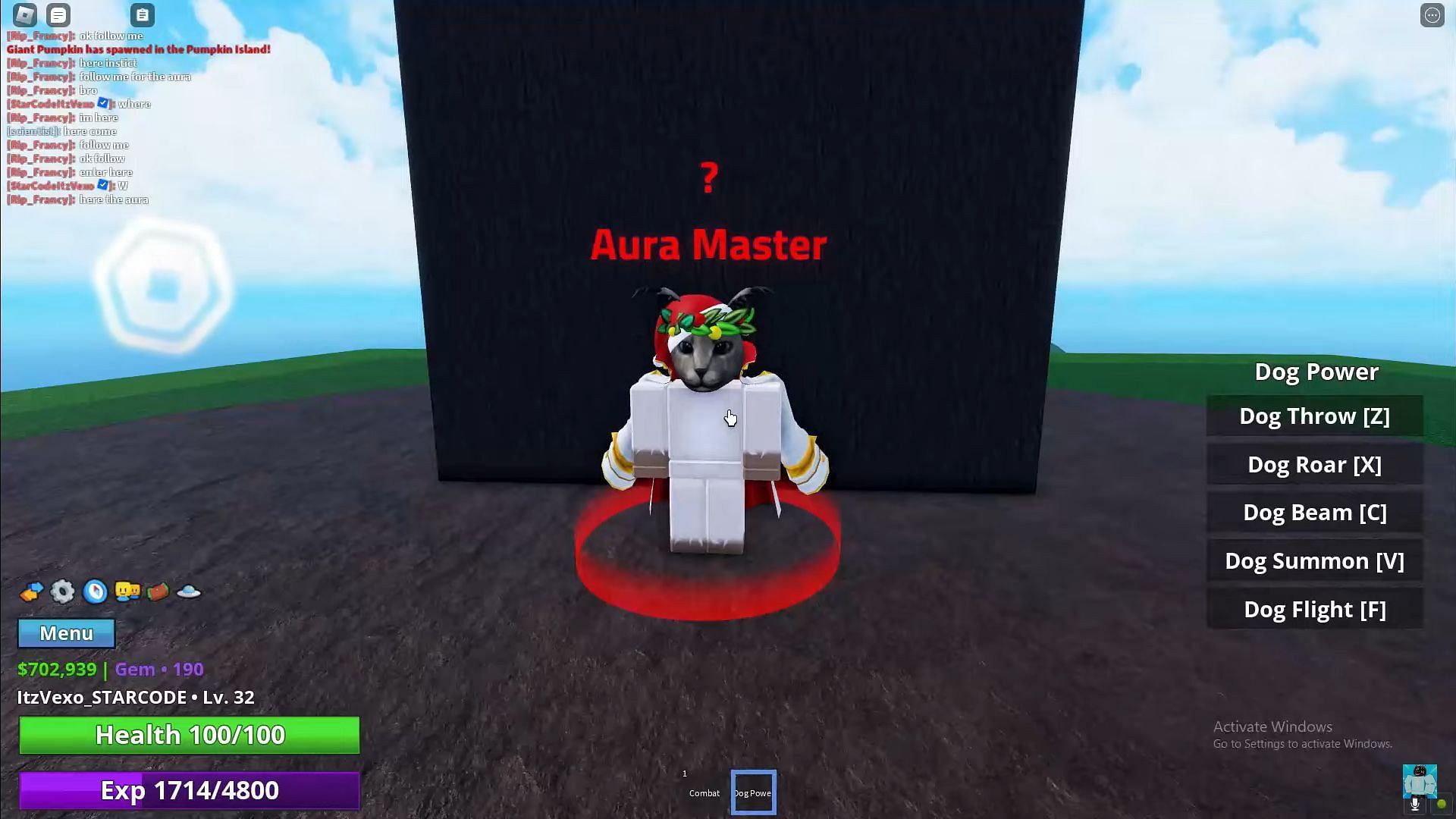 The Aura Master (Image via Roblox || ItzVexo on YouTube)