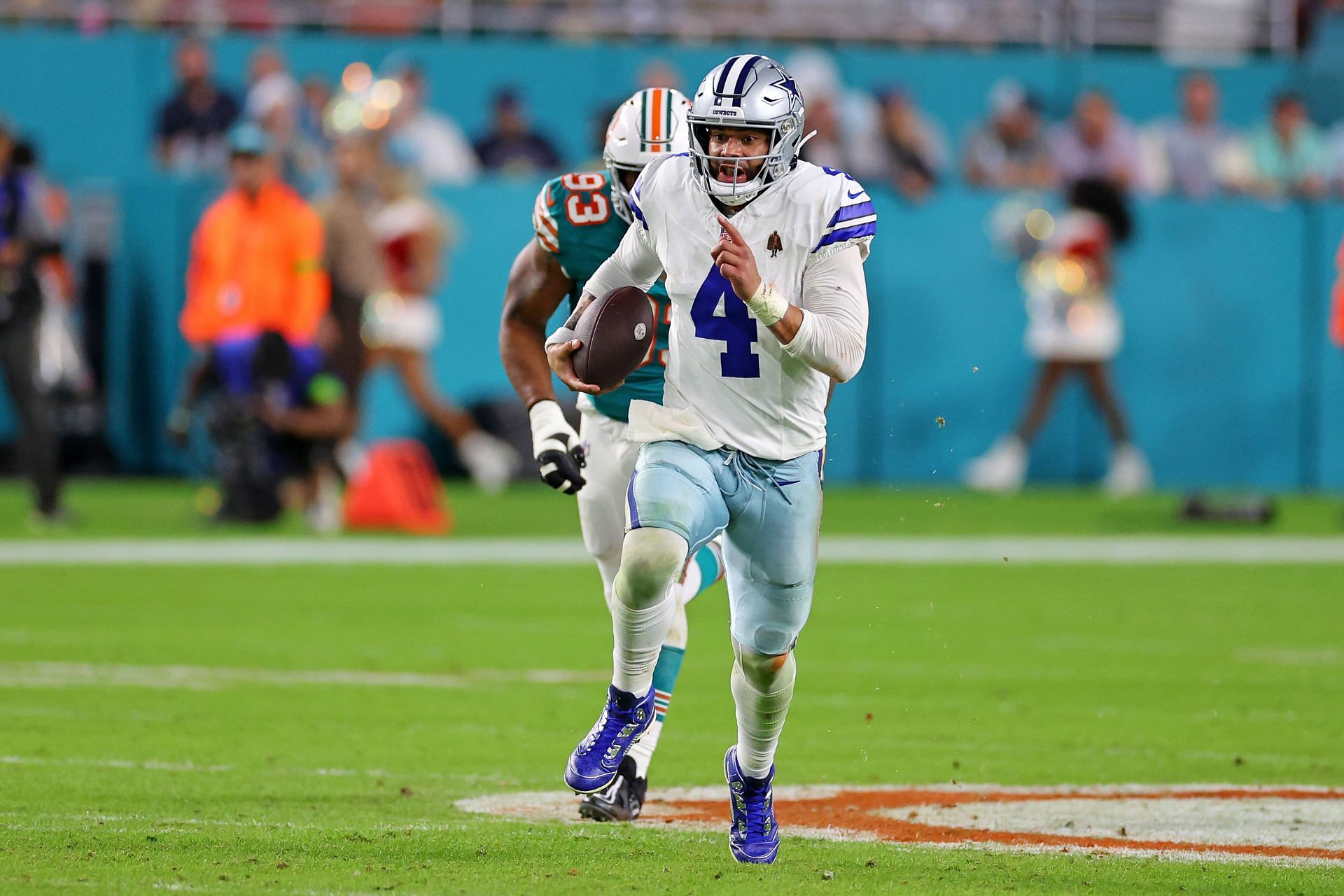 Dak Prescott during Dallas Cowboys v Miami Dolphins - Source: Getty