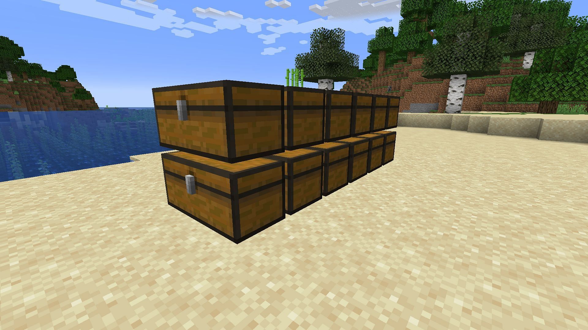 The number of rows will depend on how many items you want to sort (Image via Mojang)