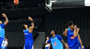 Watch: Victor Wembanyama introduces the world to nasty no-look block in Olympics practice
