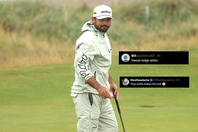 "Sweat lodge attire", "That outfit makes the cut"- Fans react to Jason Day's Malbon golf 'mountain gear' outfit at the 2024 Open Championship