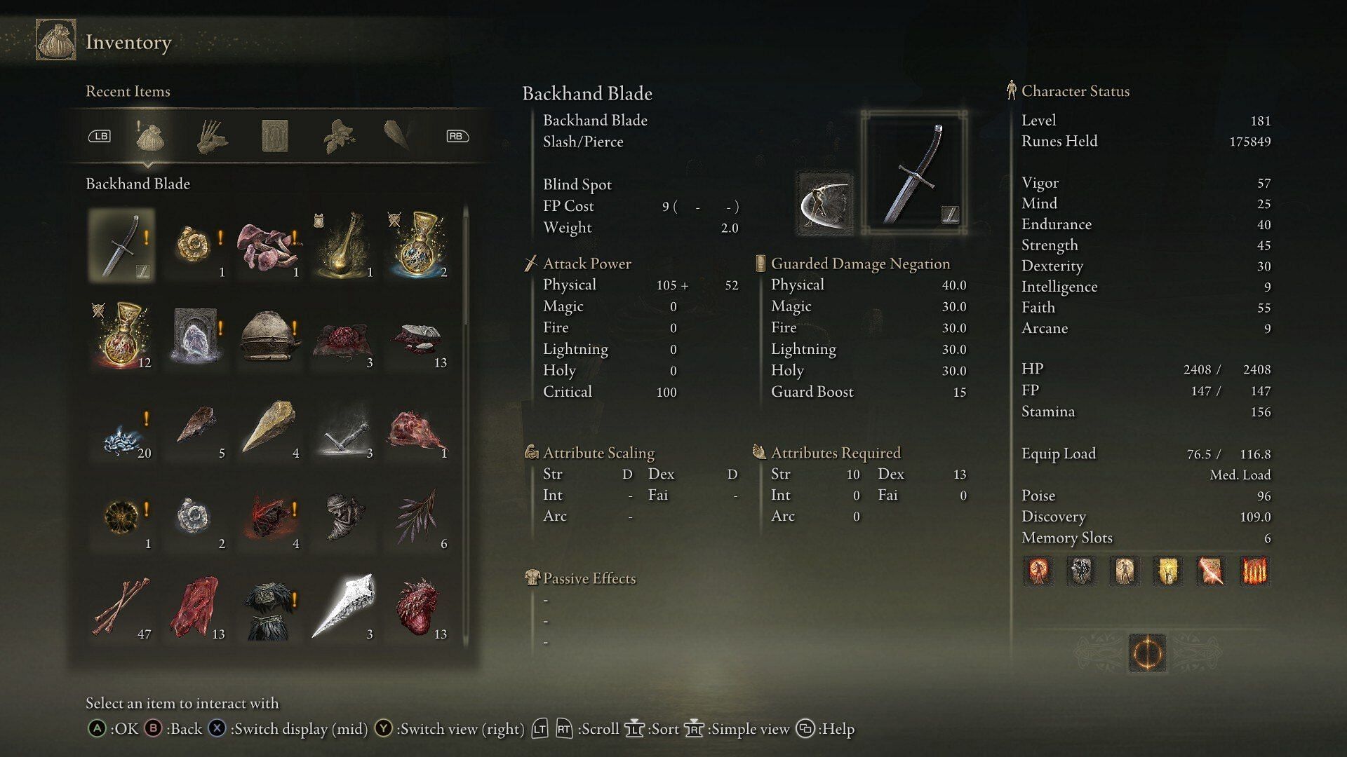 The Backhand Blade (Image via FromSoftware)