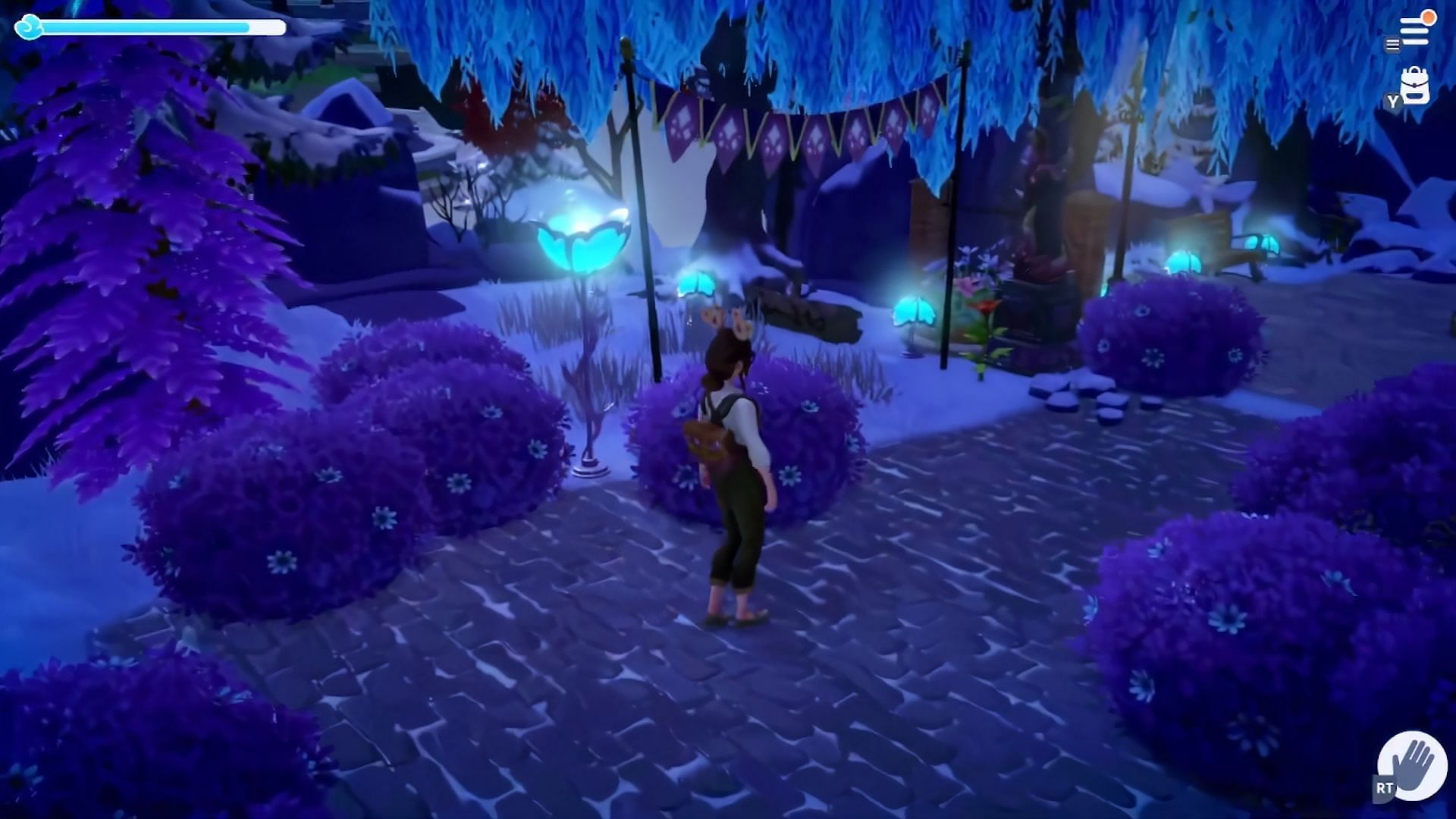 Blue Passion Lilies are found during the late-game (Image via Gameloft || YouTube@MulberryRose)