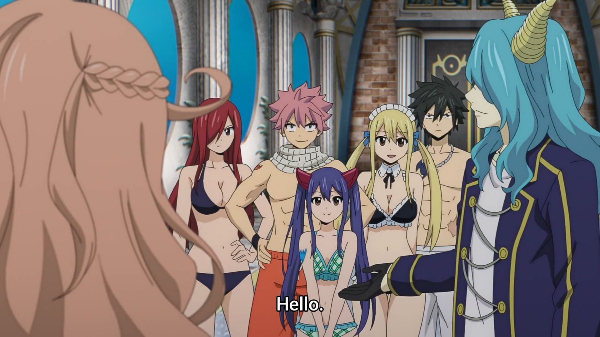 Mercphobia brings the Fairy Tail wizards to the Water Dragon&#039;s temple (Image via J.C. Staff)