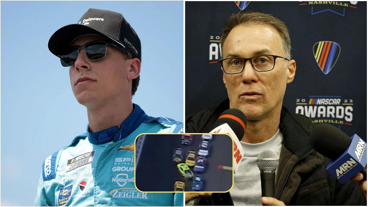 Carson Hocevar and Kevin Harvick. Credit: Getty Images. Carson Hocevar and Ryan Blaney at Indianapoli Motor Speedway. Courtesy: (x.com/HarvickHappyPod)