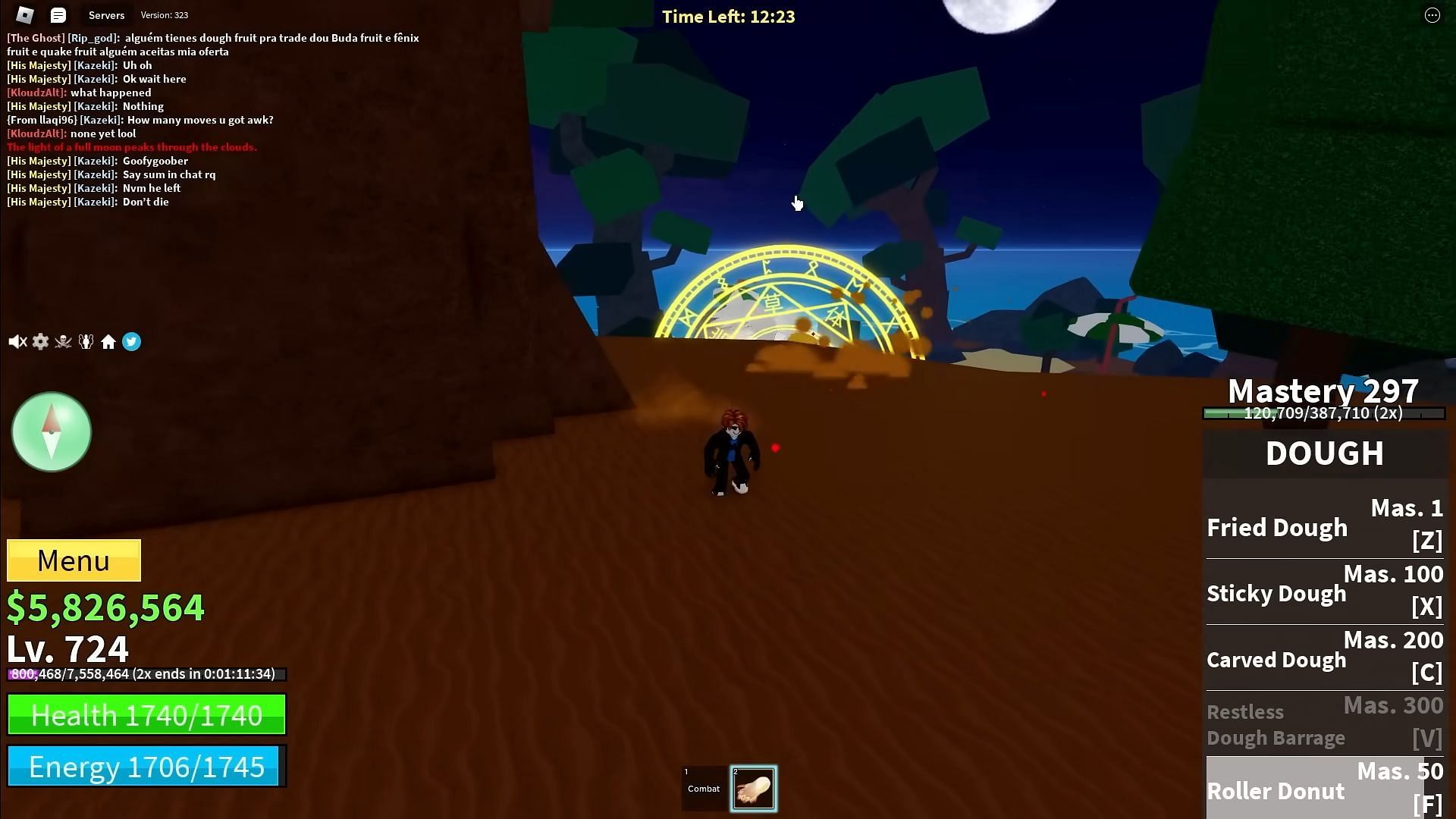 Playing through the raid mission (Image via Roblox || WinterKloudz/YouTube)