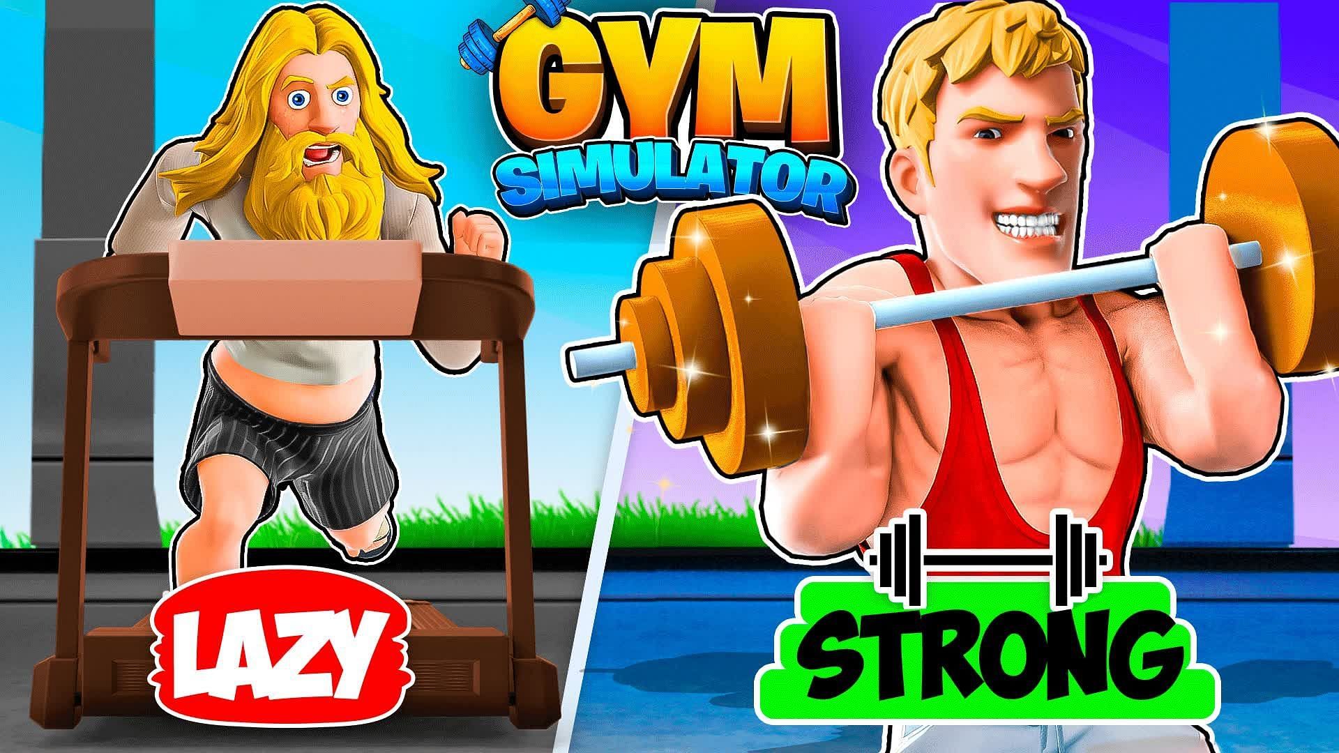 Fortnite Gym Simulator (Image via Epic Games)