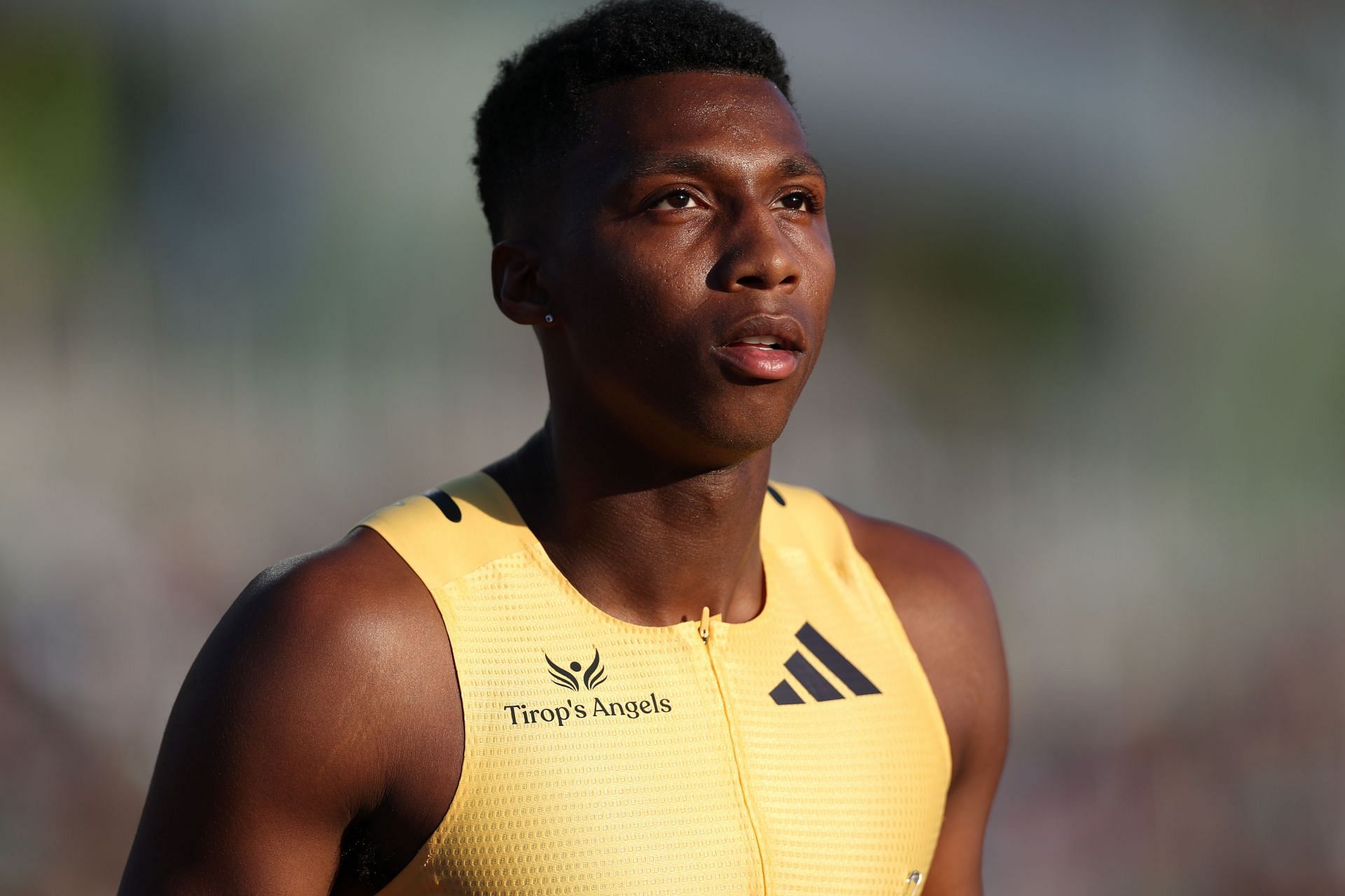 Erriyon Knighton secured first place in the 200m at the 2024 Holloway Pro Classic. (Image by Getty)