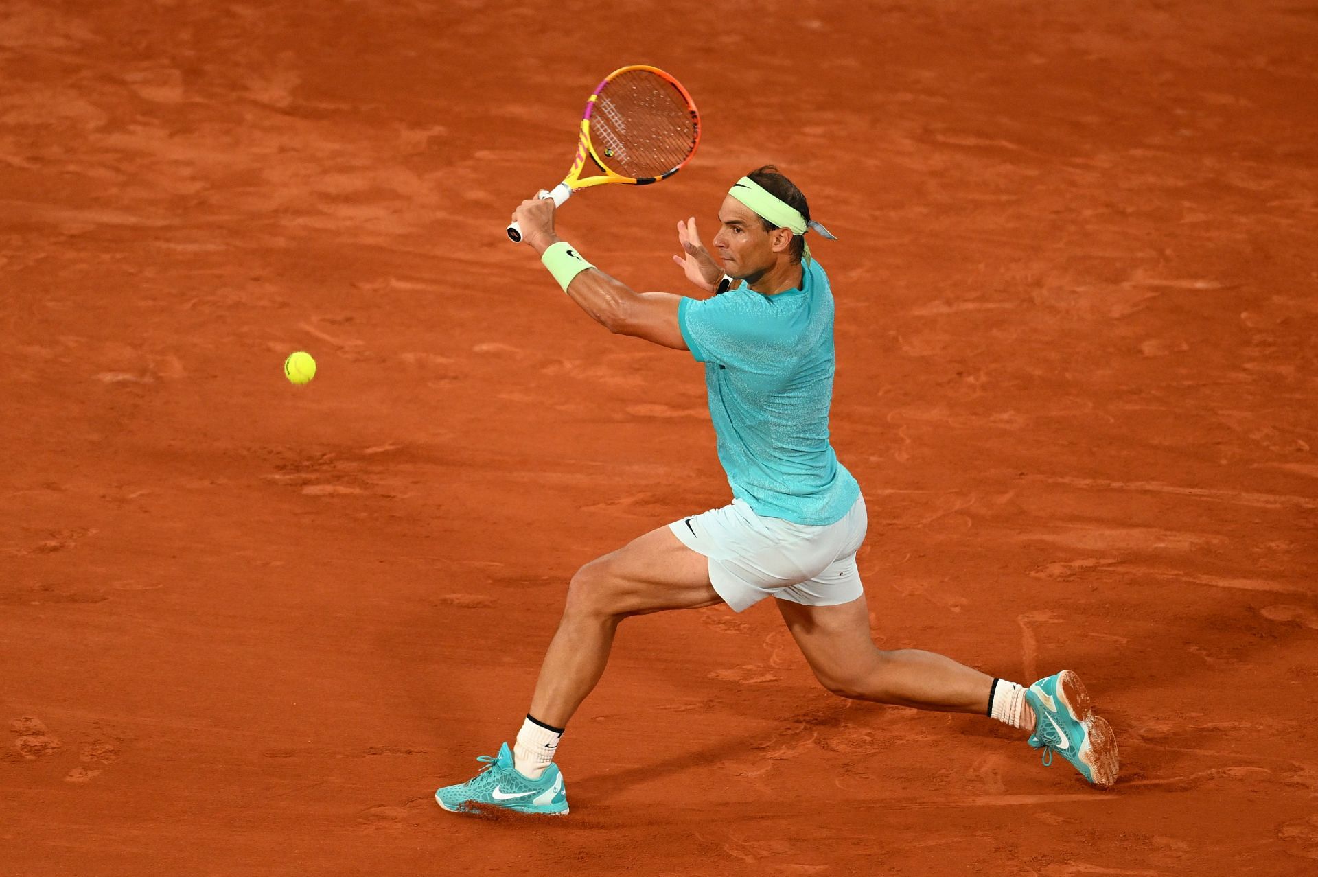 Rafael Nadal at the 2024 French Open. (Photo: Getty)