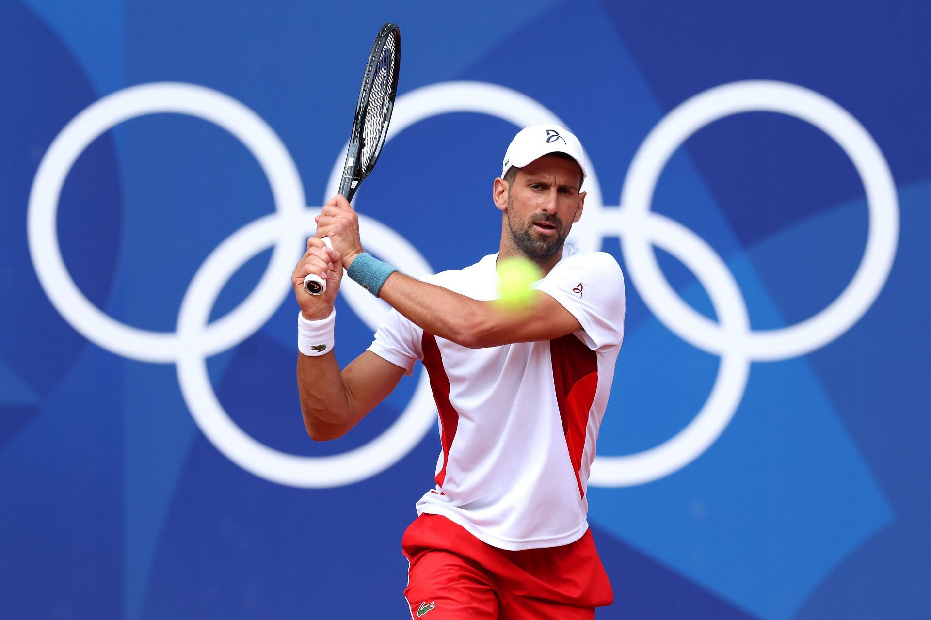 Novak Djokovic at the Paris Olympics 2024. (Photo: Getty)