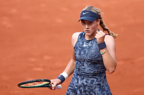 Mirra Andreeva at the 2024 French Open. (Photo: Getty)