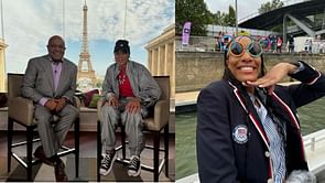 A'ja Wilson reacts to Dawn Staley debuting Aces star's logo visor in Paris Olympics