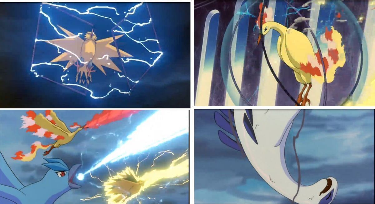 The Legendary Birds, captured and clashing in this anime arc (Image via OLM, inc)