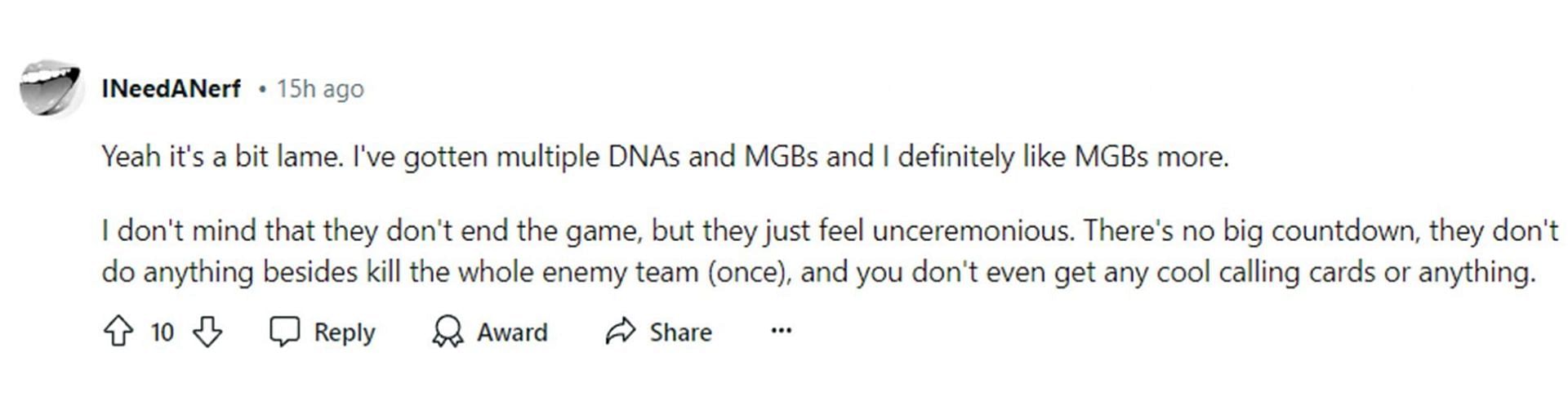 CoD fan thinks using a DNA Bomb feels unceremonious in Modern Warfare 3 (Image via Reddit)