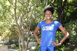 WATCH: Olympic champion Kendal Ellis shows off USA's Ralph Lauren designed-opening ceremony uniform for Paris Olympics 2024