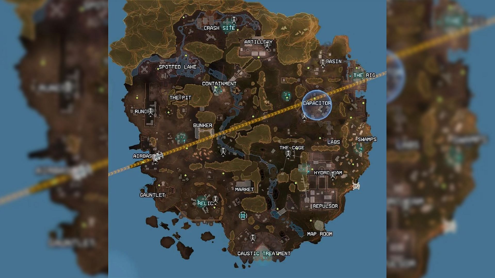 Kings Canyon map in Apex Legends (Image via EA)