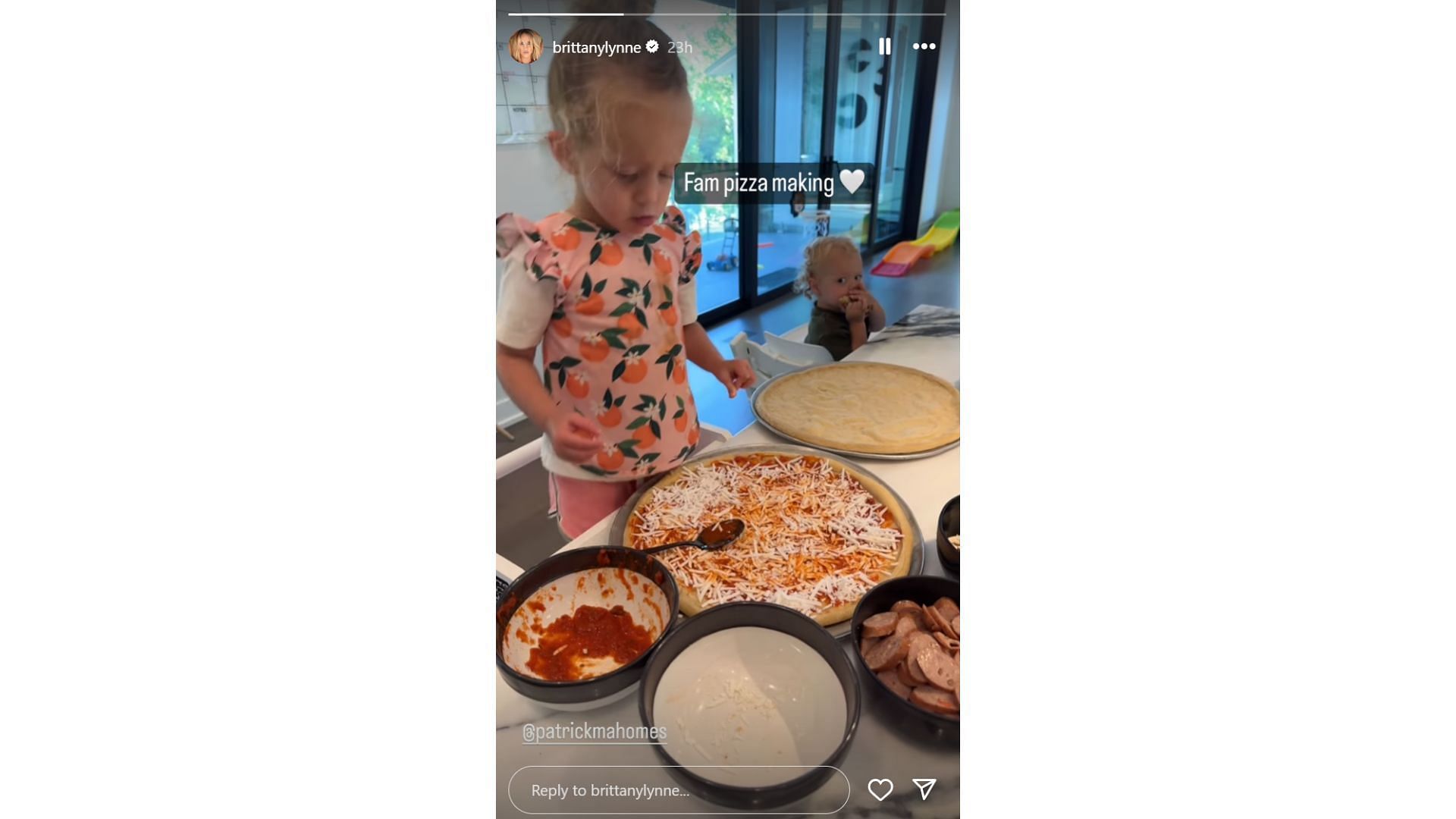 Patrick Mahomes&#039; wife Brittany shared snap of adorable moment at home (Image credit: @brittanylynne)