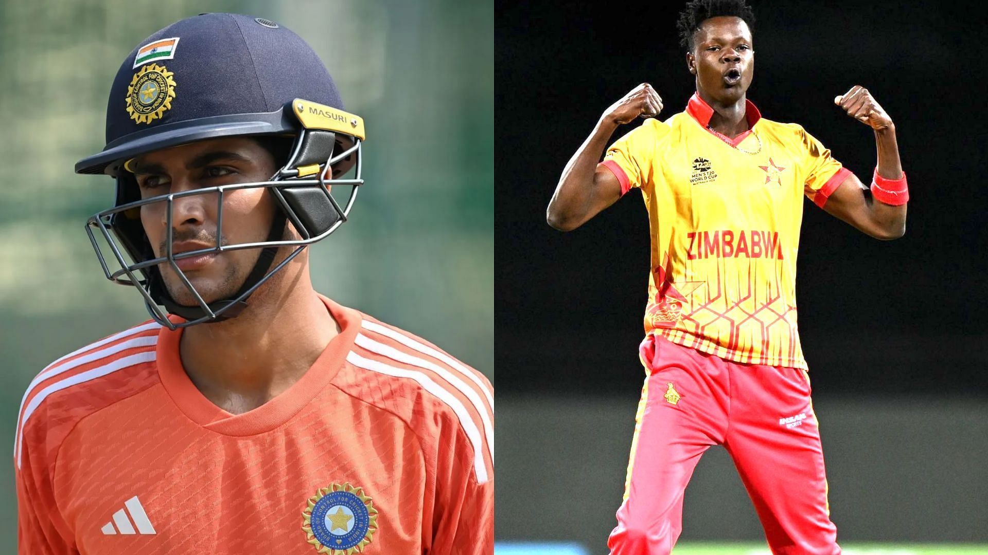 Shubman Gill (L) &amp; Blessing Muzarabani (P.C.:Getty &amp; Muzarabani Instagram)