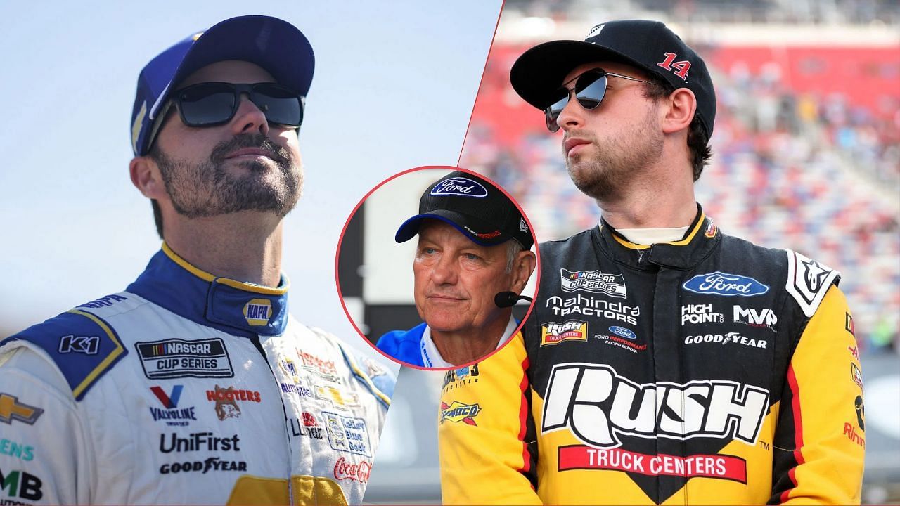 Josh Berry(L), Eddie Wood(C), and Chase Briscoe(R), via Getty Images