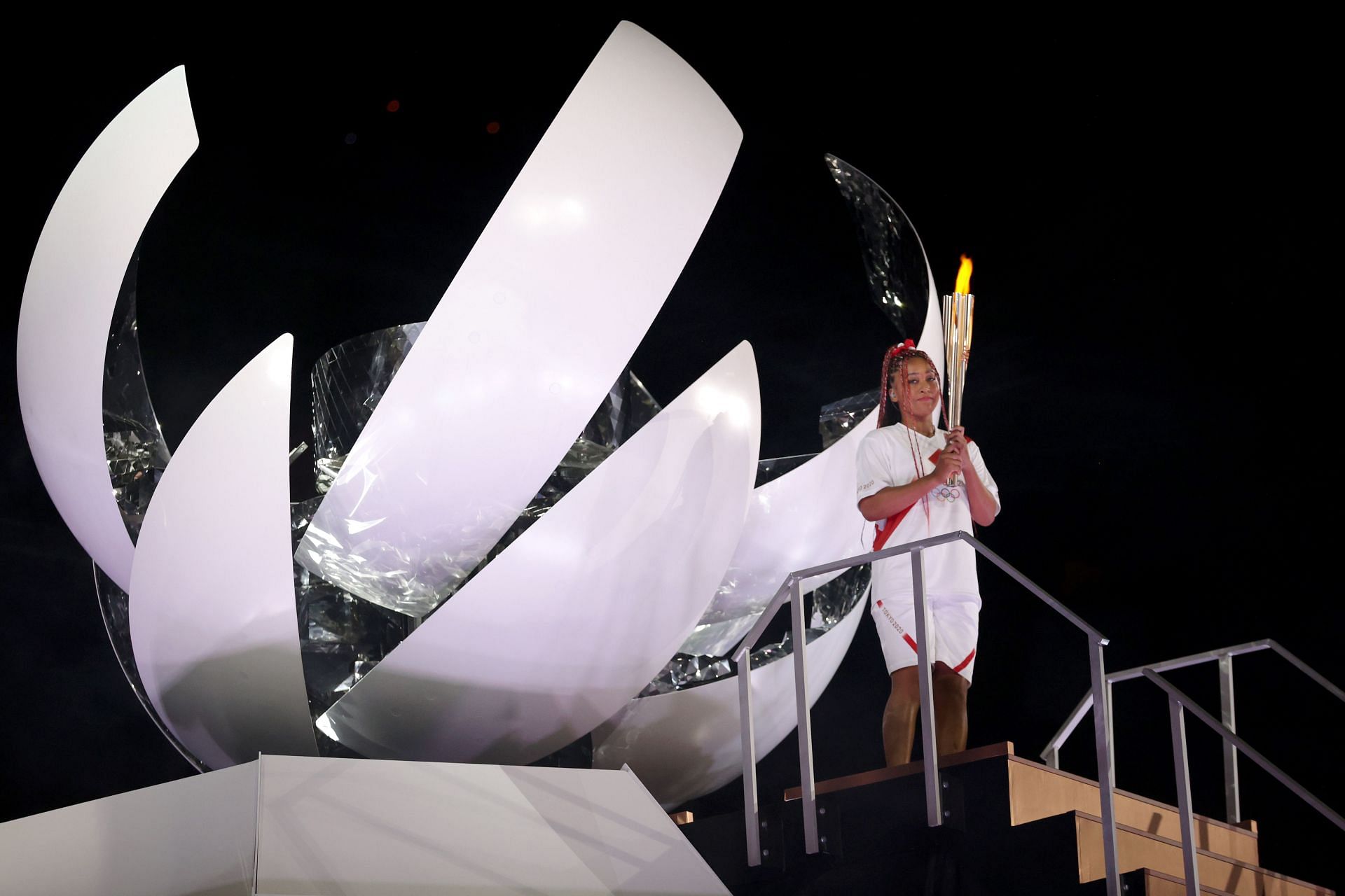 Naomi Osaka at the Tokyo Olympics. (Photo: Getty)