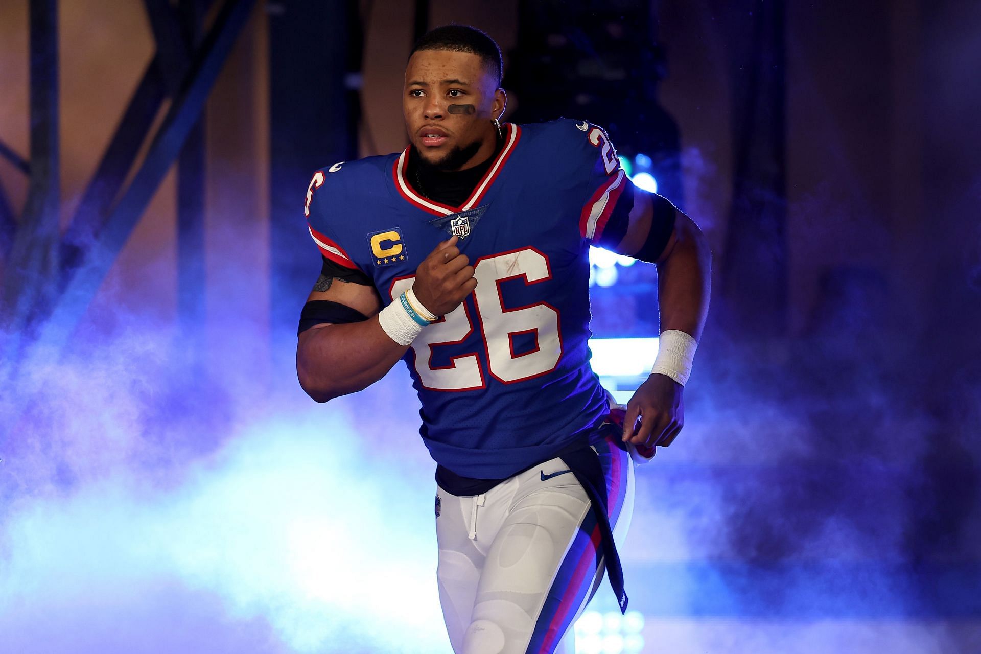 Saquon Barkley during Green Bay Packers v New York Giants - Source: Getty