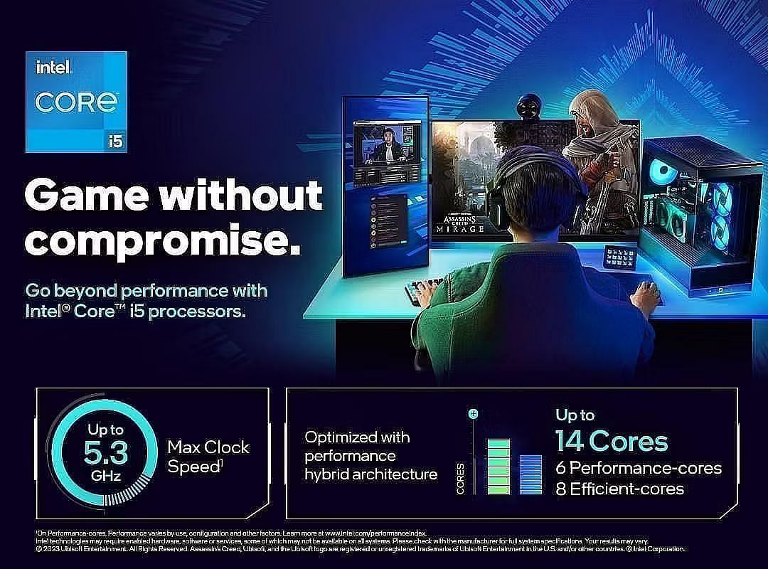 The Intel Core i5-14600K is stacked with hardware (Image via Amazon)