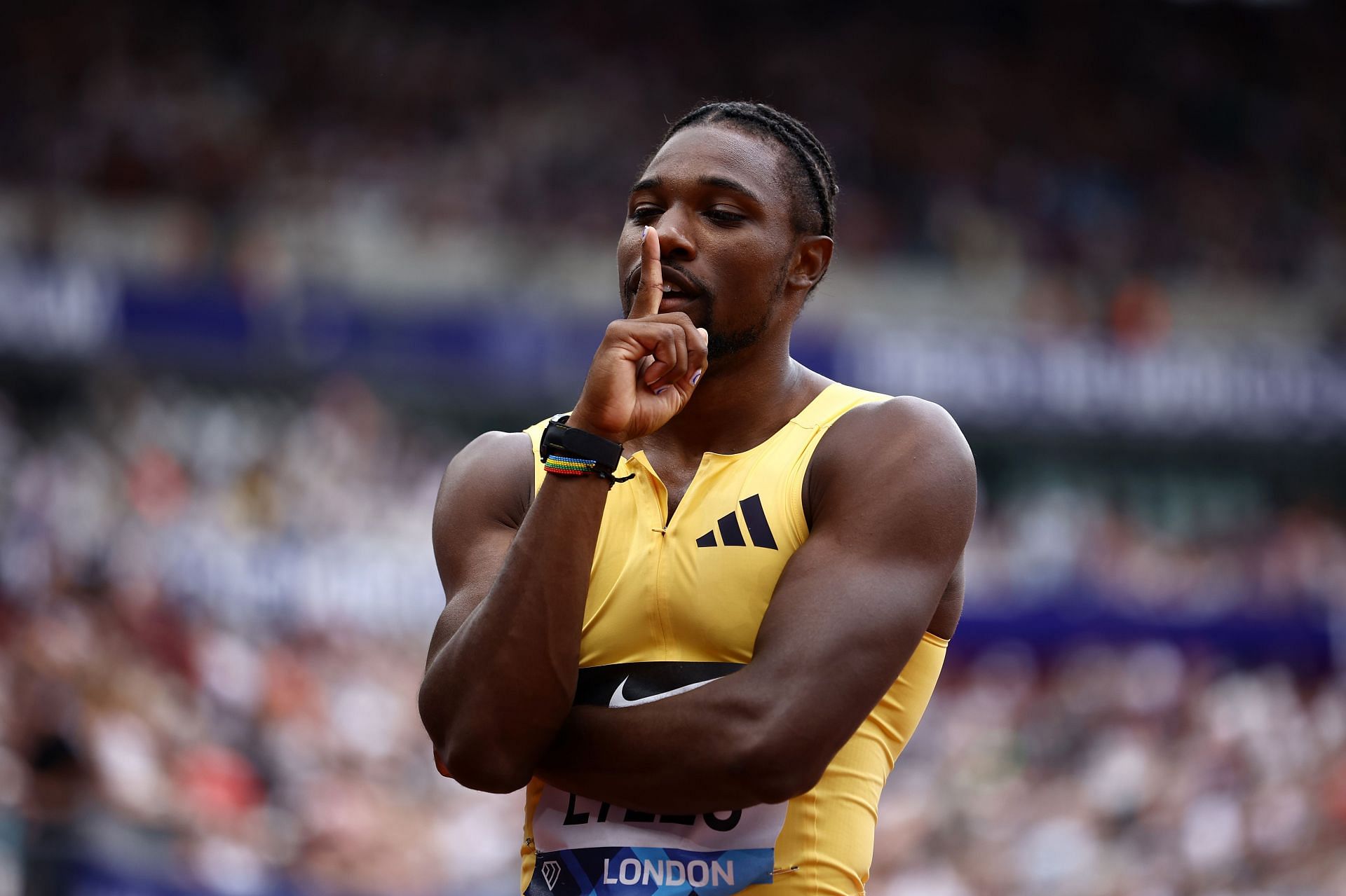 "Everything I throw up, Blow up!" Noah Lyles roars after London