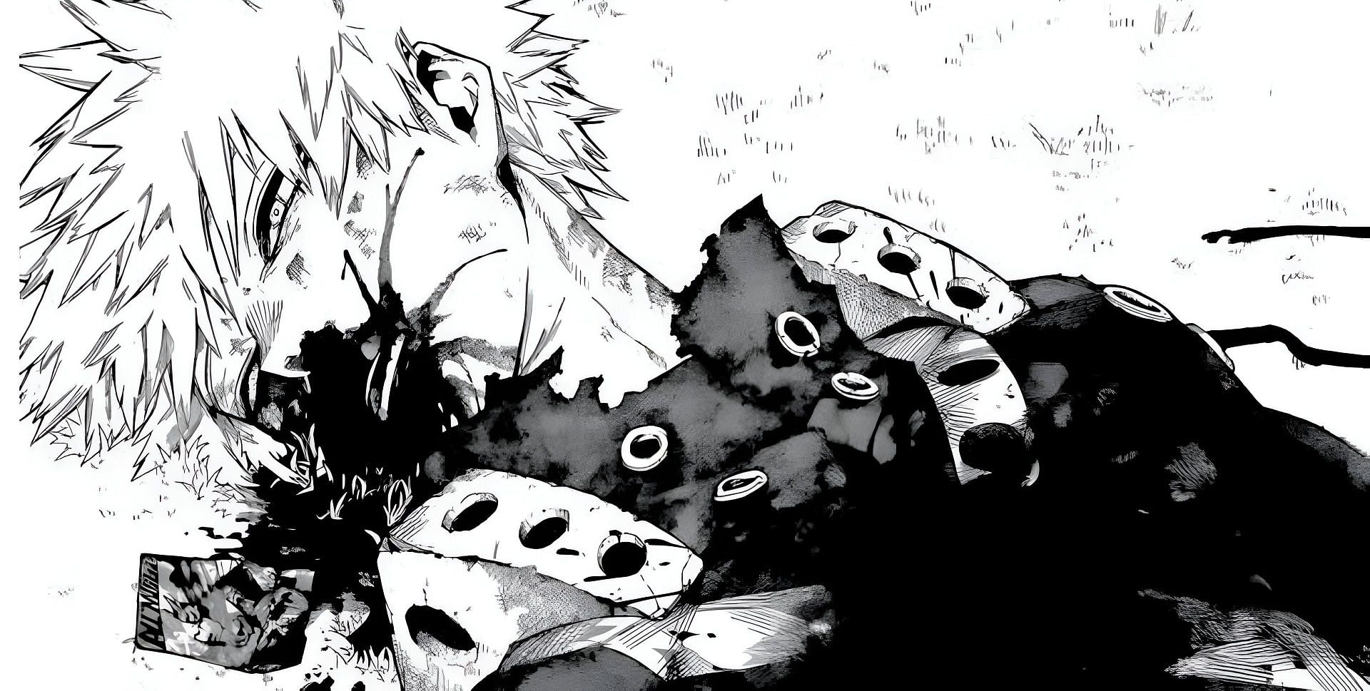 Bakugo&#039;s death as seen in the manga (Image via Shueisha)