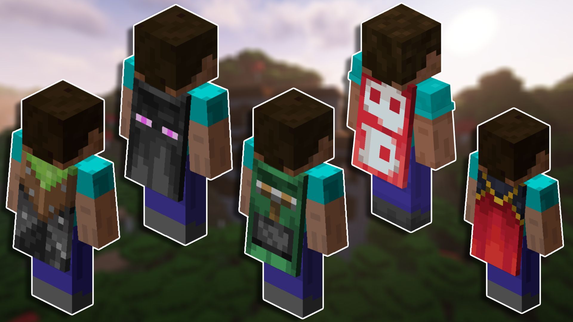 Some other common Java Edition capes (Images via Mojang)