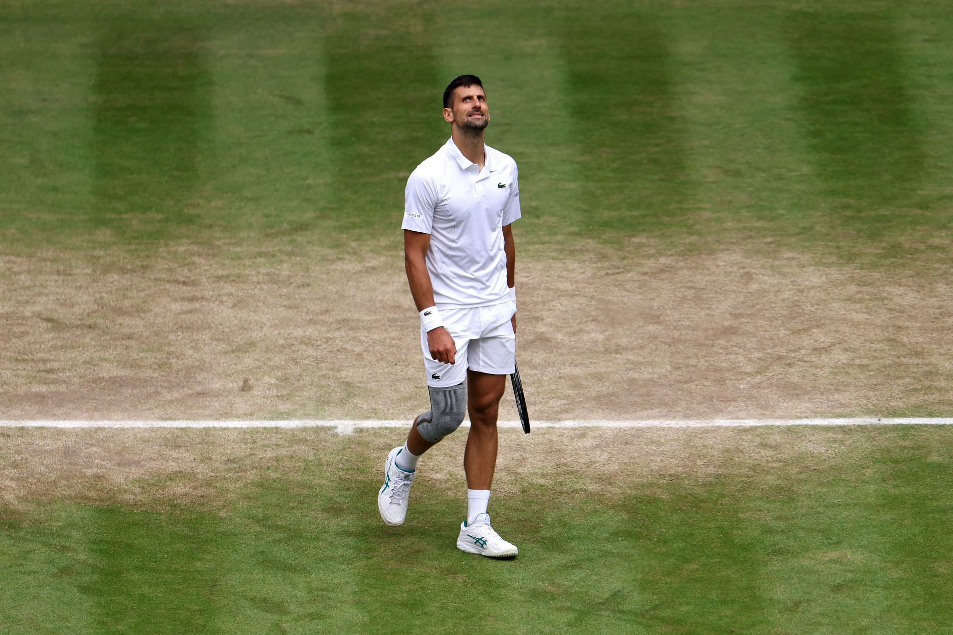 Novak Djokovic is eyeing an eighth Wimbledon title. (Image via Getty)