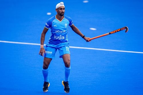 Mandeep Singh has scored one goal for the Indians thus far. - Source: Getty