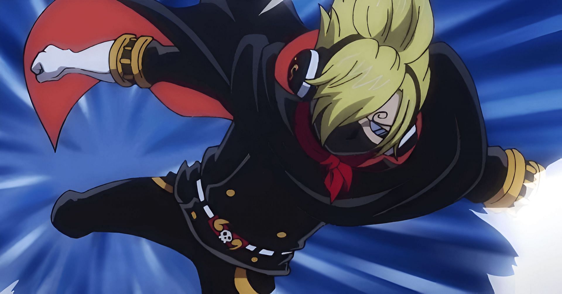 Sanji with his Germa Suit as seen in the anime (Image via Toei Animation)