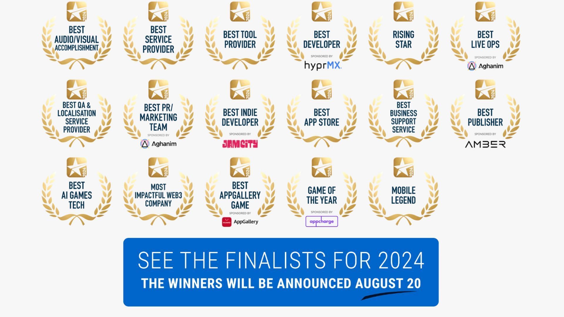 Head to the official Mobile Games Awards 2024 webpage to see the finalists (Image via Pocket Gamer)