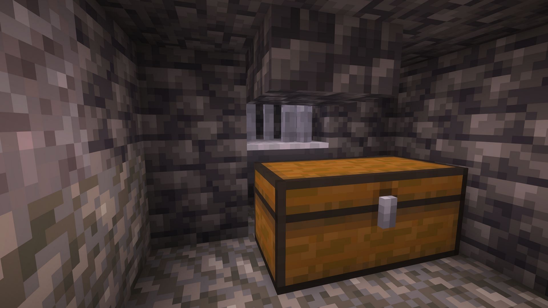 The collection area added underneath the Minecraft farm (Image via Mojang)