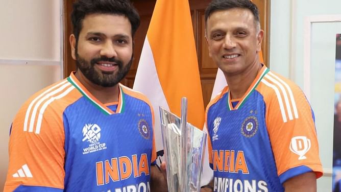 "I was lucky enough to get to work with you this closely"- Rohit Sharma pens emotional tribute to departing Indian coach Rahul Dravid