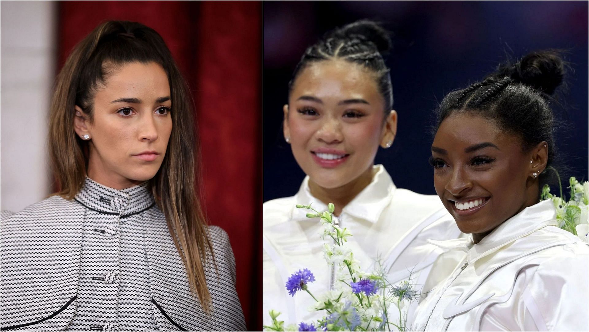 Aly Raisman, Simone Biles and Suni Lee