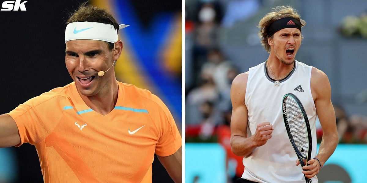 Rafael Nadal and Alexander Zverev