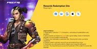 रिडीम कोड (Image via Garena/Screenshot)