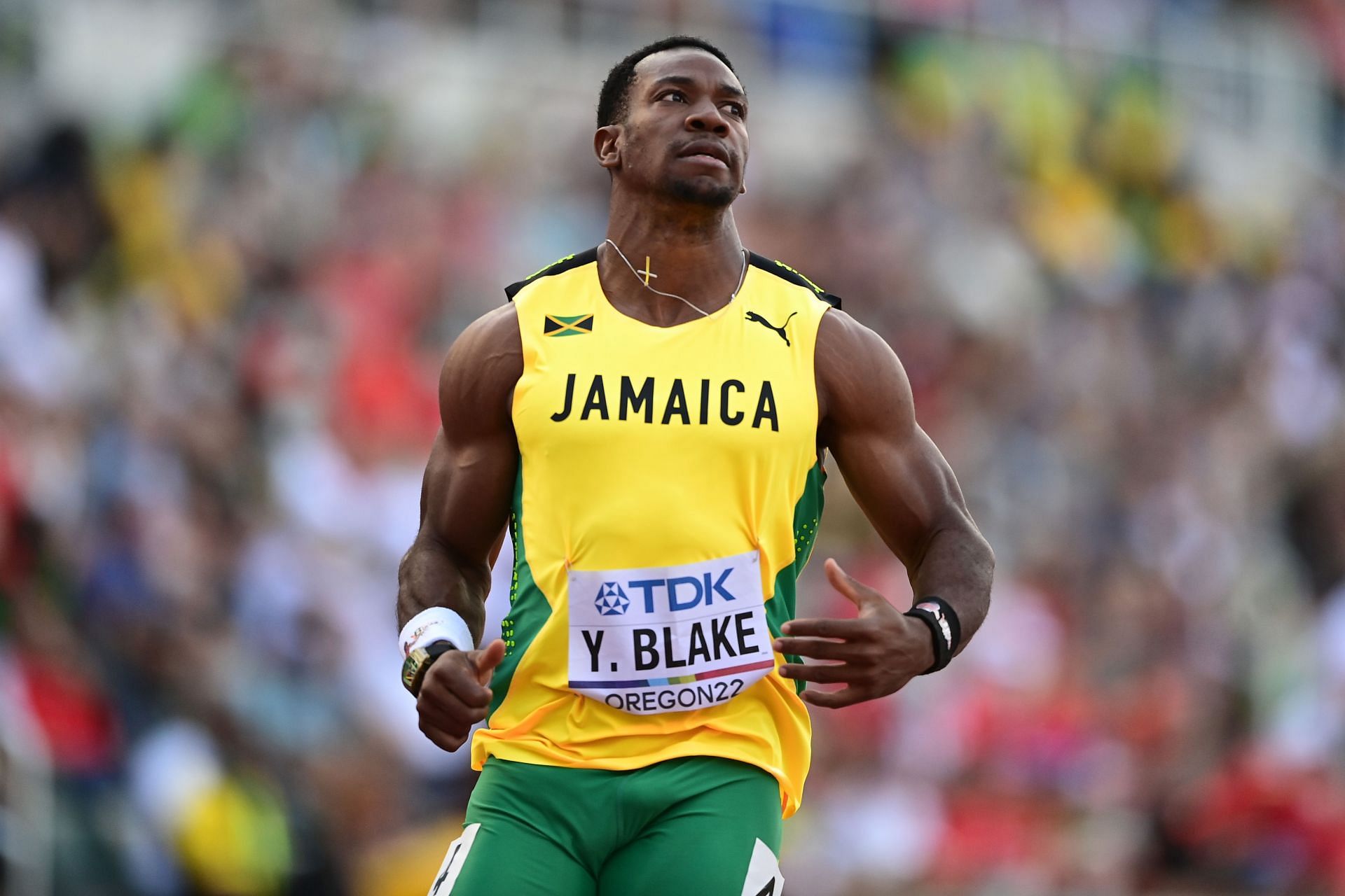 Yohan Blake at the World Athletics Championships Oregon22 - Day Two (Getty Images)