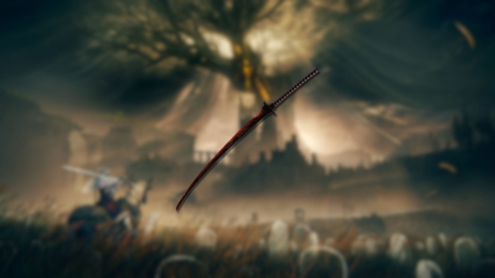 Great Katana is the brand new weapon category introduced in the Elden Ring DLC (Image via FromSoftware/Bandai Namco)