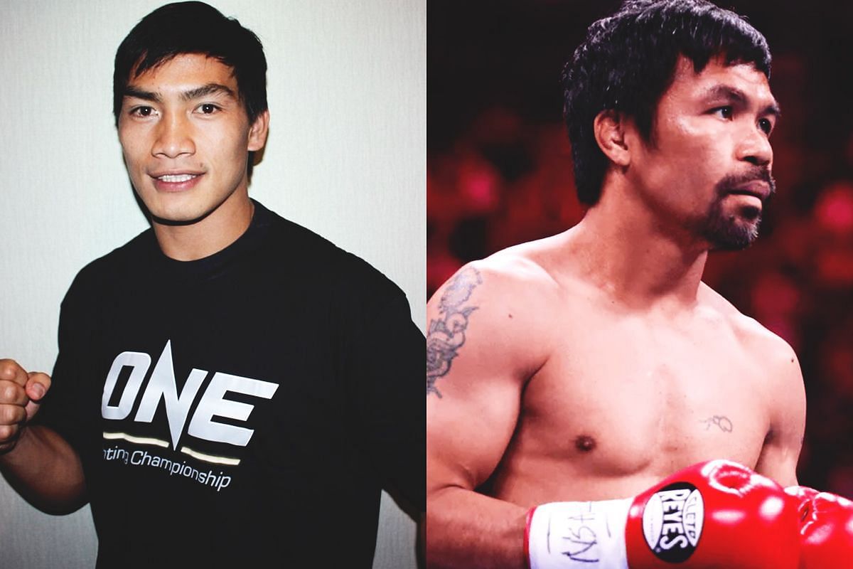 Eduard Folayang and Manny Pacquiao - Photo by ONE Championship