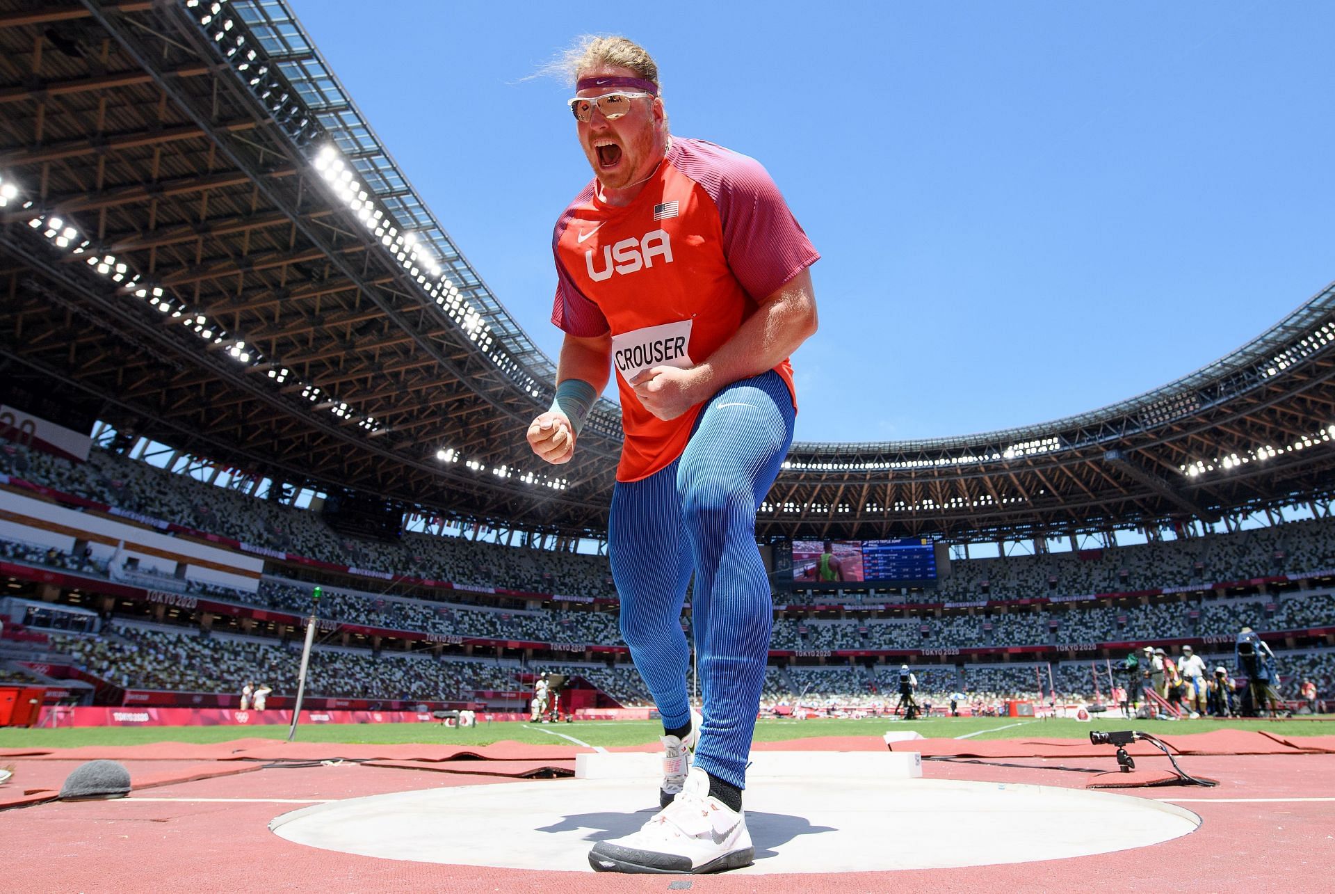 Will it be a golden hattrick at Paris for Ryan Crouser? [Image Source: Getty]