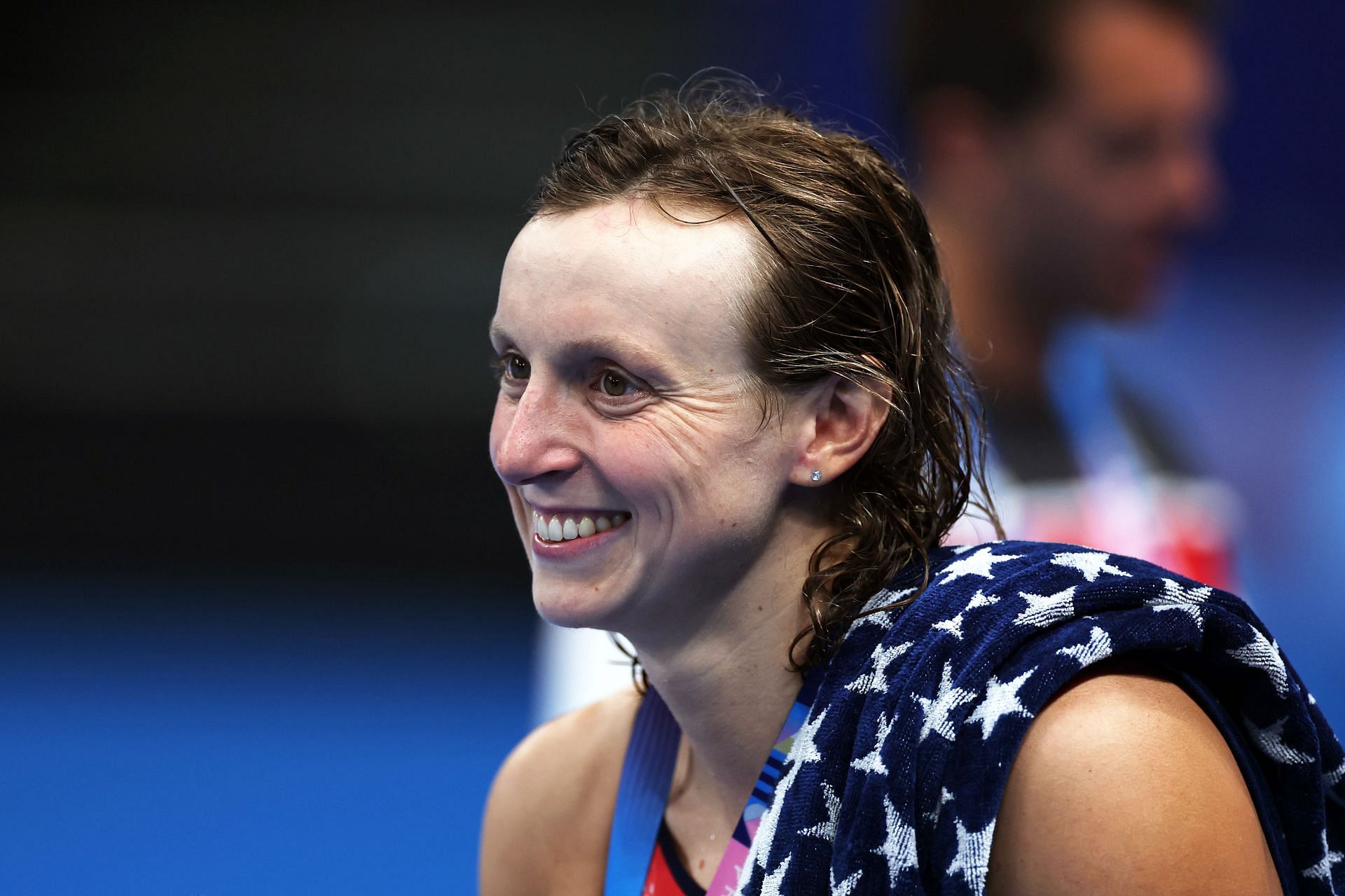 Katie Ledecky practicing ahead of the Paris Olympics (Source: Getty)