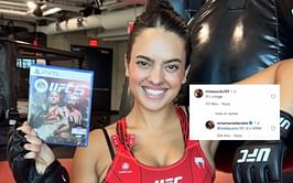 Nina-Marie Daniele responds after a fan calls her latest Alex Pereira skit "cringe"
