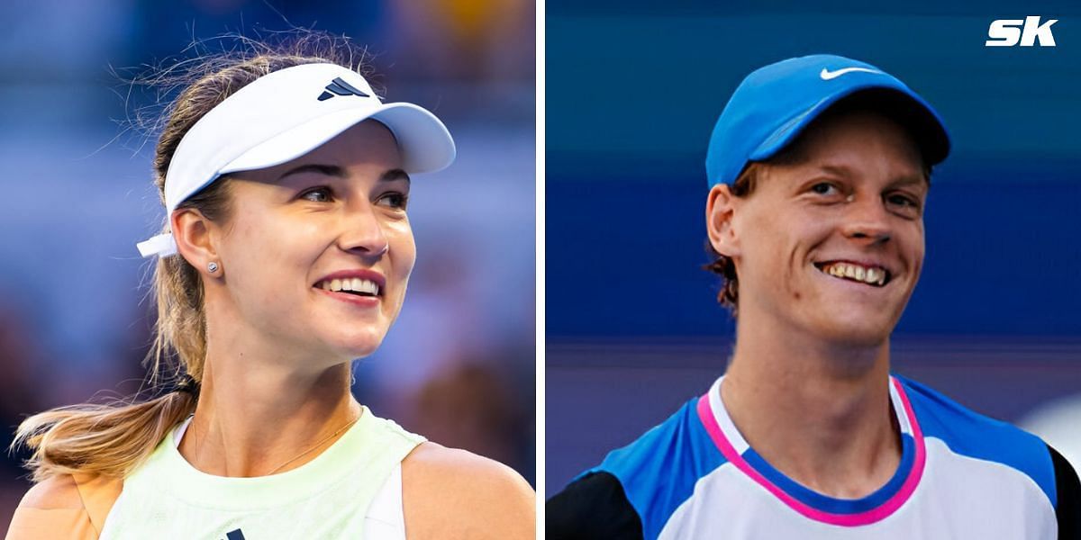 Anna Kalinskaya (L) and Jannik Sinner (R) (Source: Getty Images)