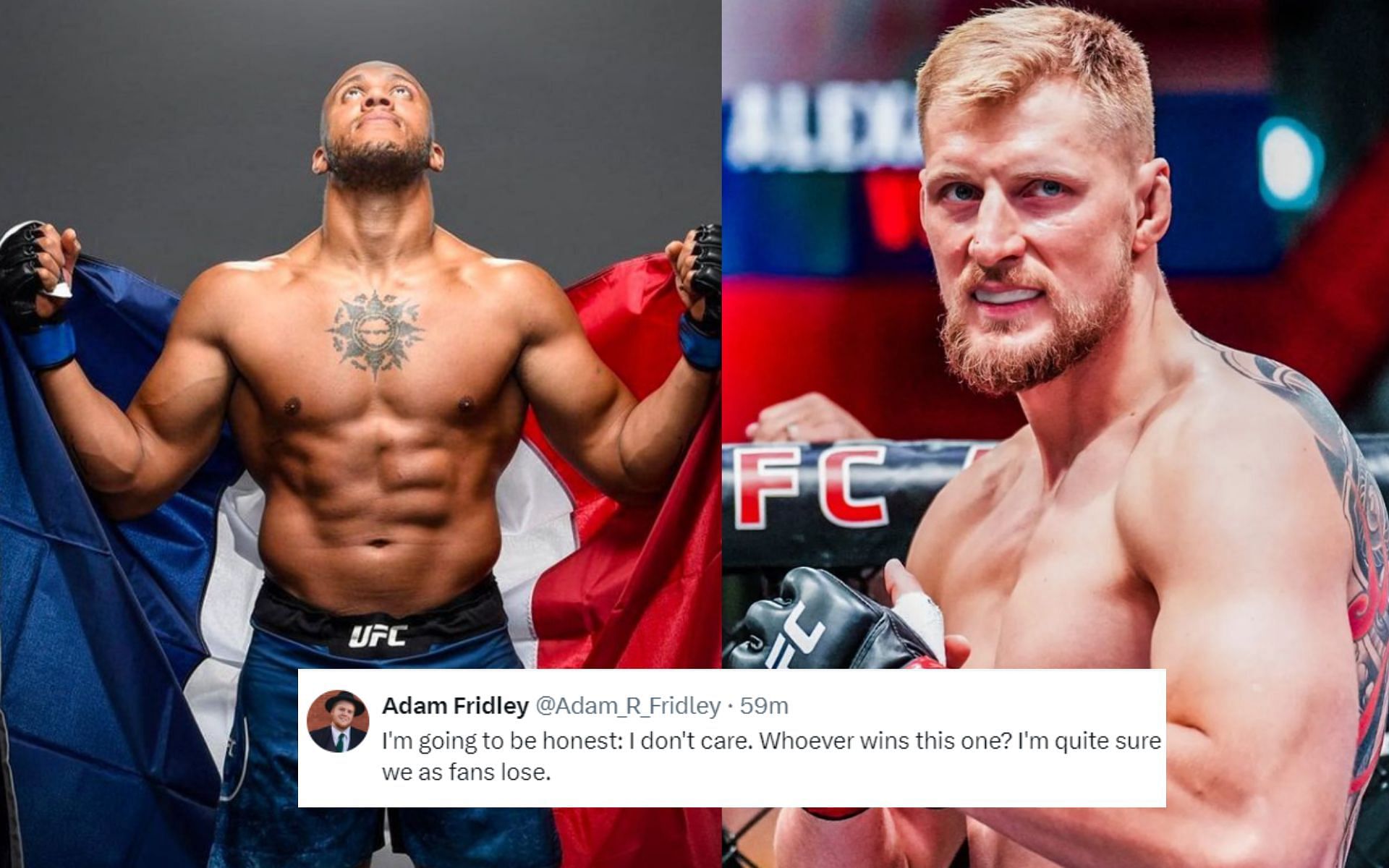 Fans react to potential Ciryl Gane (left) vs. Alexander Volkov (right) fight [Images courtesy: @ciryl_gane and @volkov_alex on Instagram]